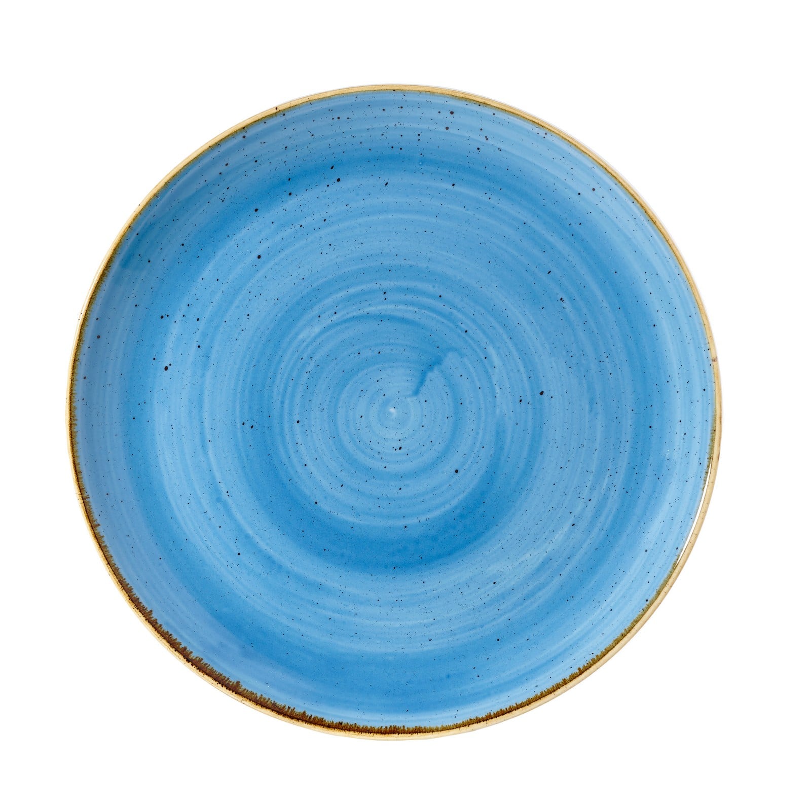 Churchill STONECAST Patina Cobalt Blue Triangle Plate Teller Porzellan 22,9 cm